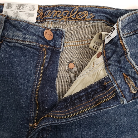 Wrangler Retro Womens High Rise Trumpet Flair Wide Leg Jeans Size 29 x 32 - Picture 7 of 16